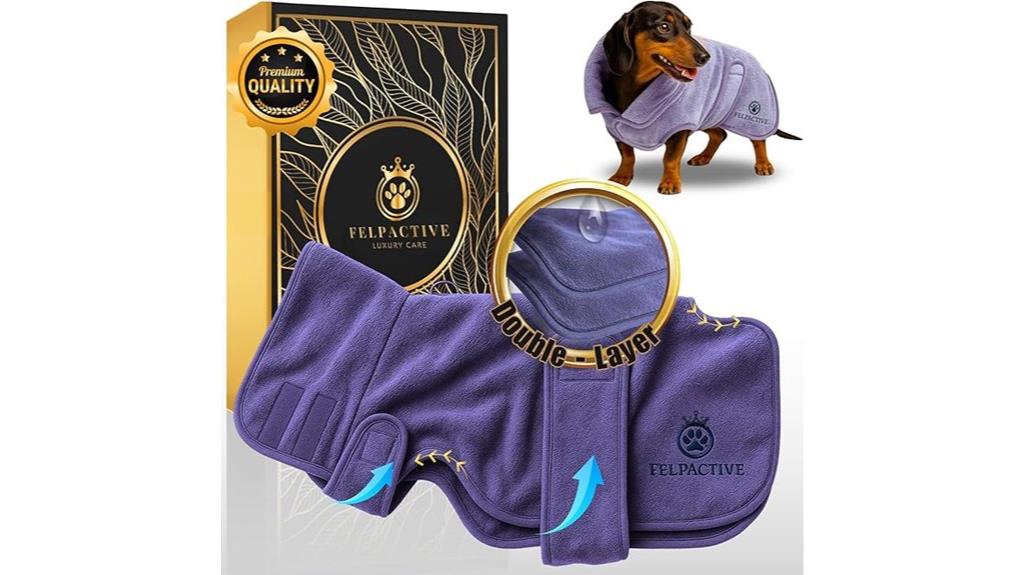 luxury xxxl dog bathrobe