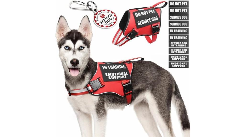medium service dog harness