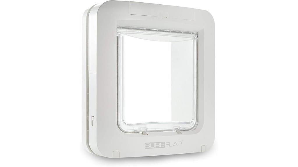 microchip pet door white
