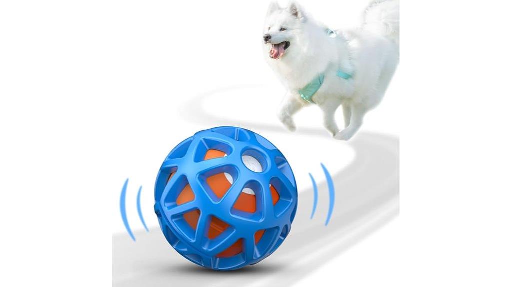 motion activated dog ball