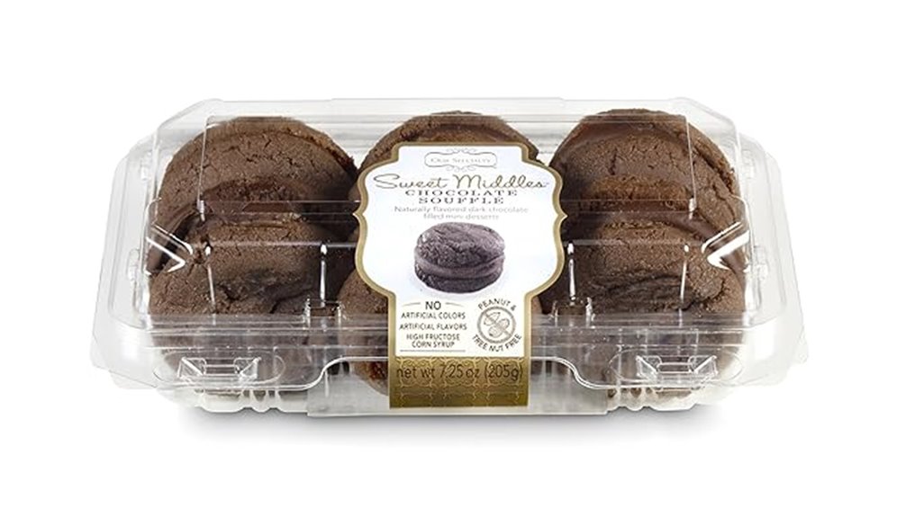 premium chocolate souffl cookies