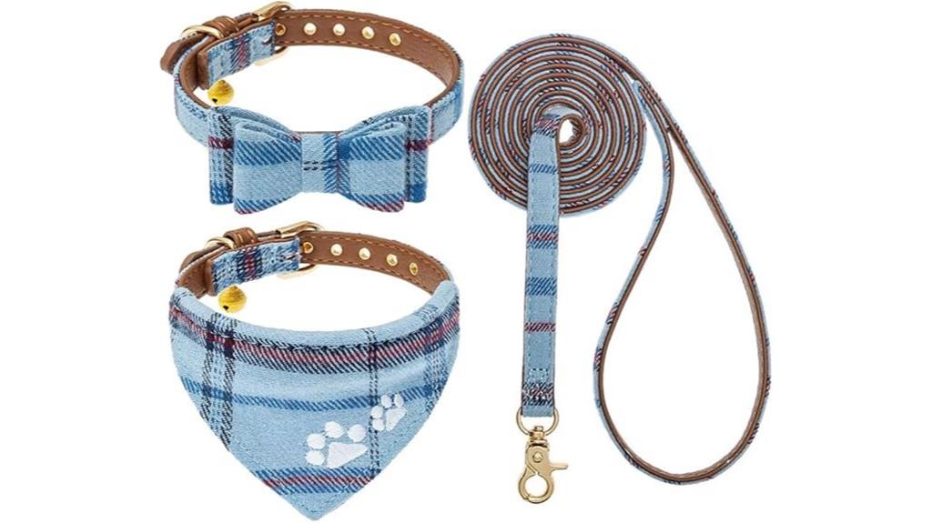 puppy collar leash set