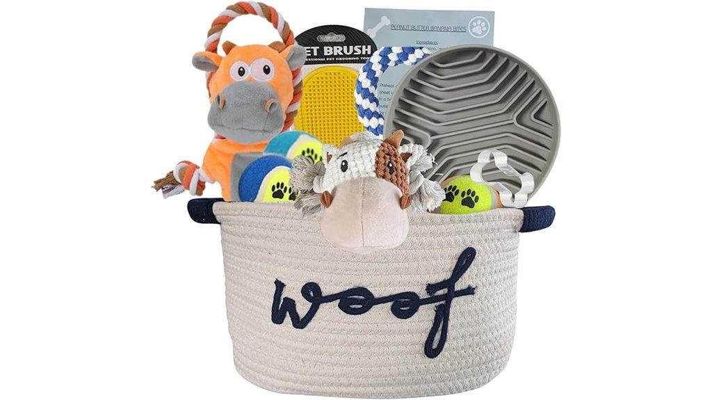 puppy gift basket essentials