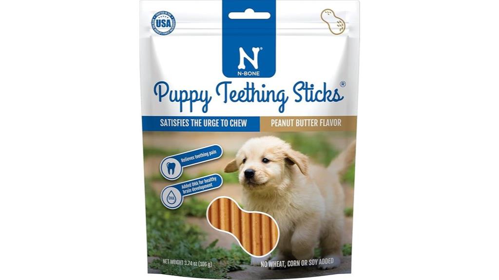puppy teething sticks bag