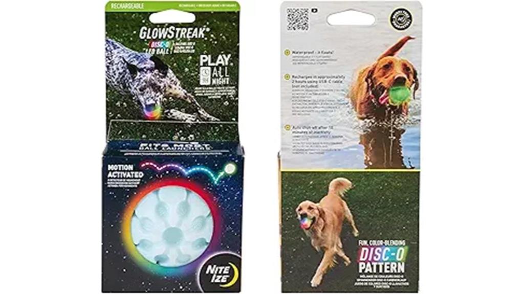 rechargeable led dog toy