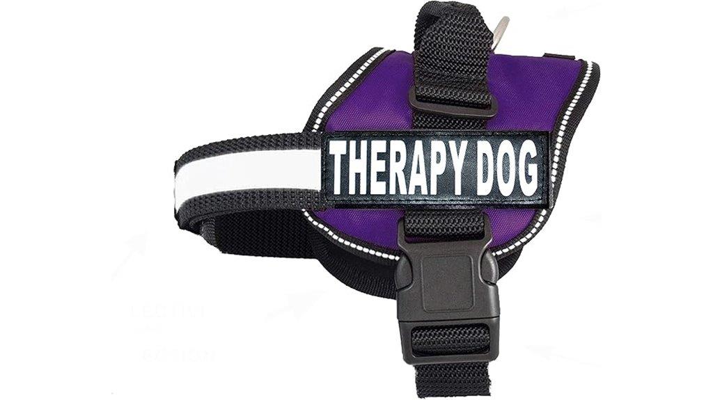 reflective therapy dog harness