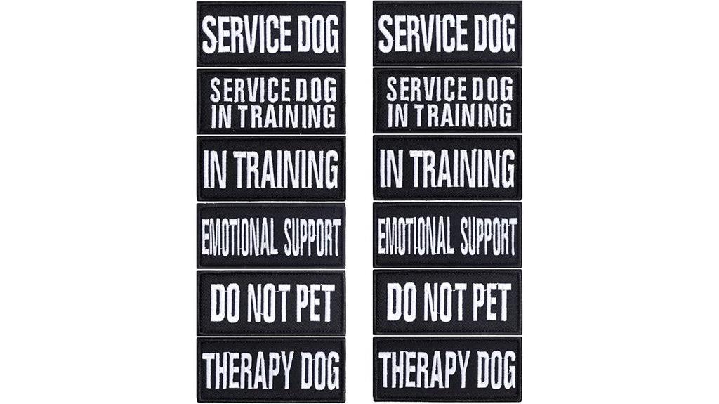 removable tactical dog patches