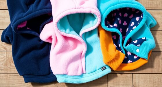 reversible fleece dog hoodies