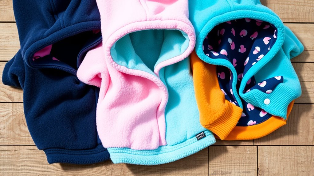 reversible fleece dog hoodies
