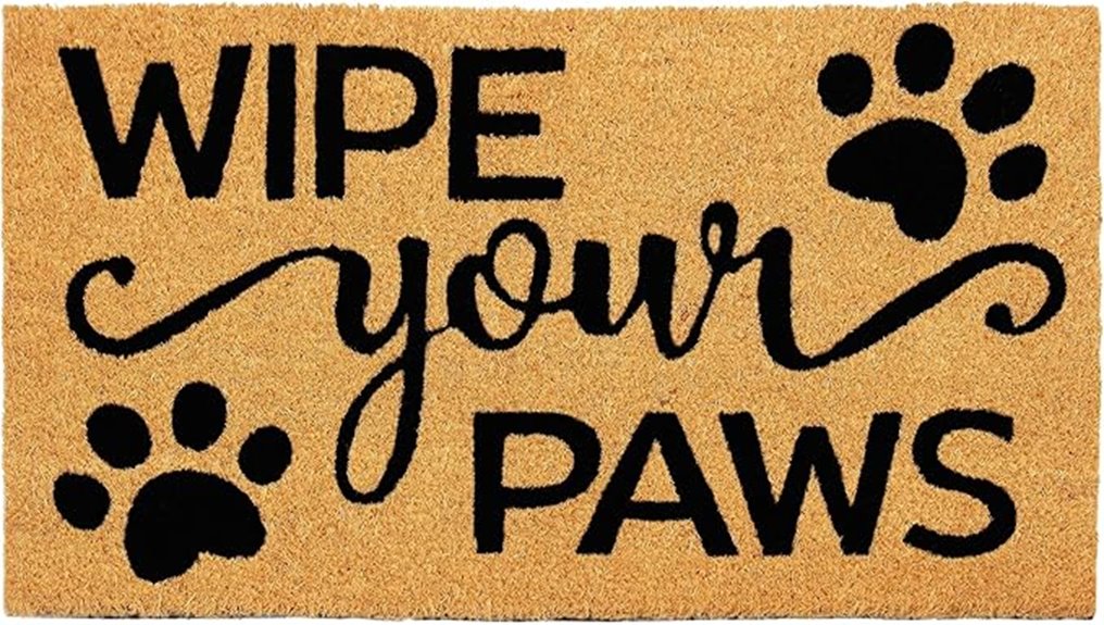 rustic non slip door mat