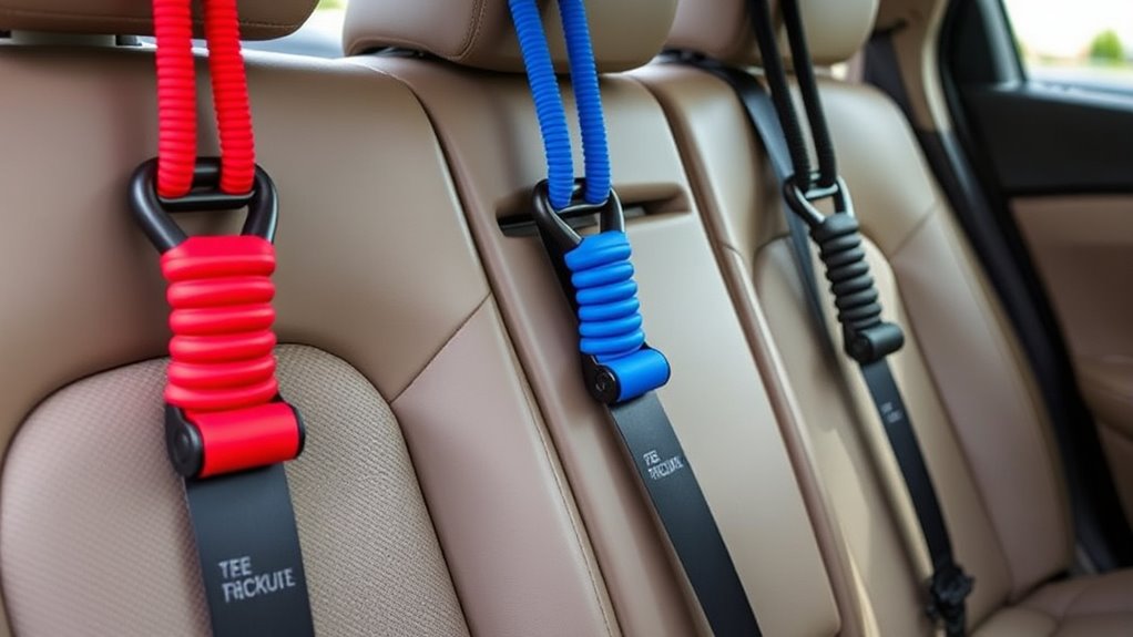 secure bungee seatbelt tethers