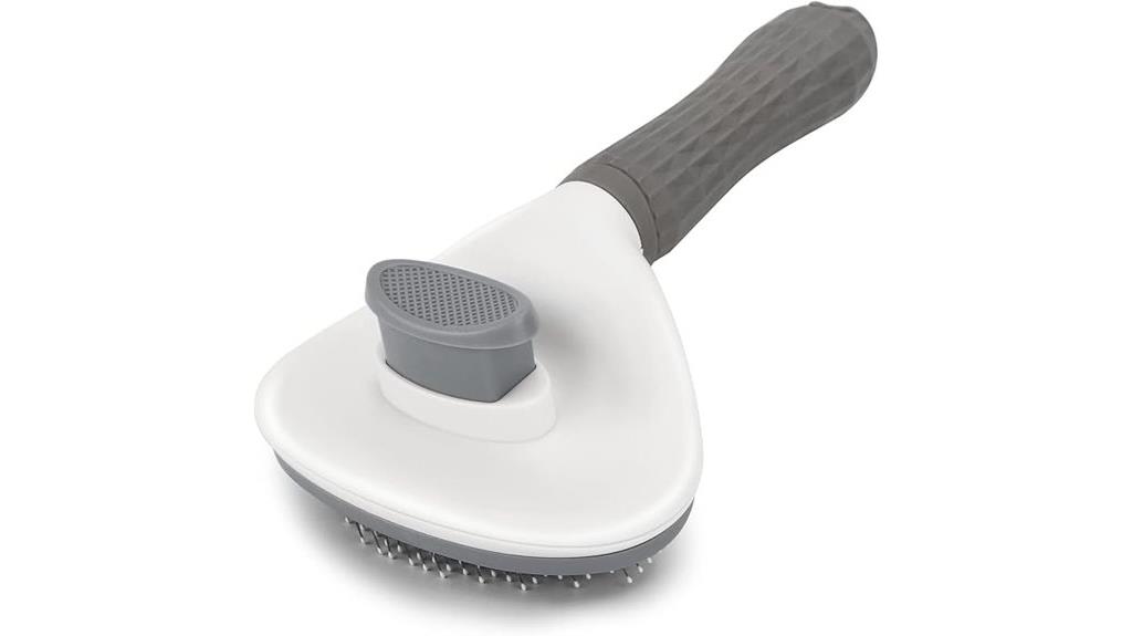 self cleaning slicker brush