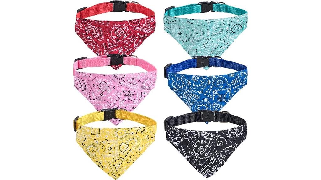 six piece cat collar set