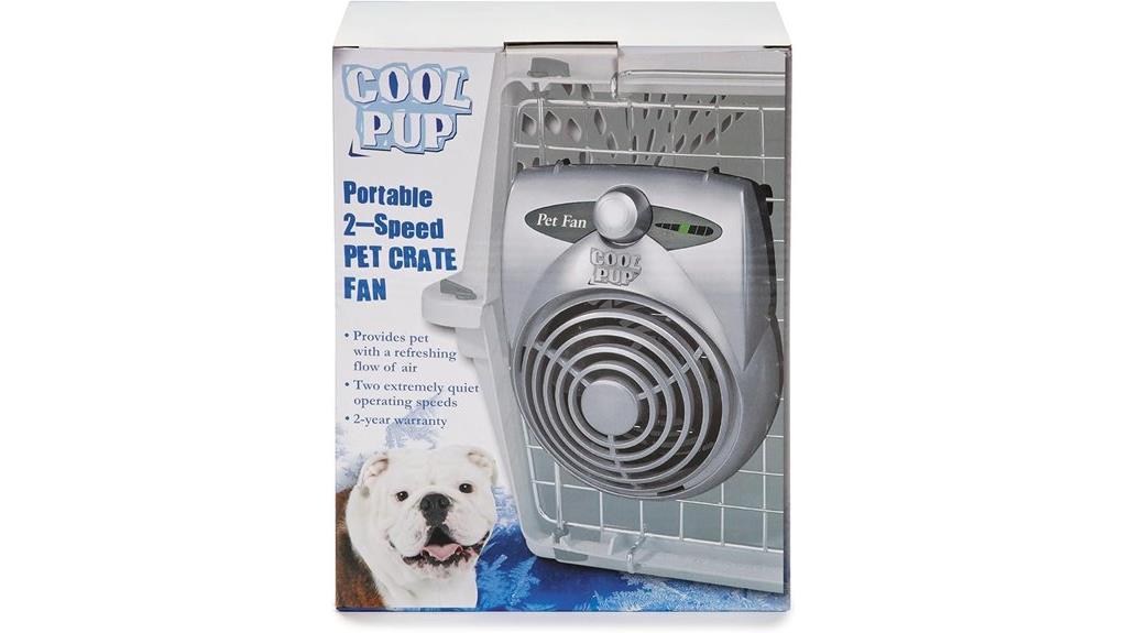 small pup crate fan