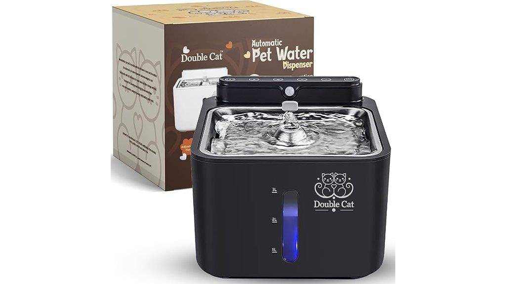 smart double cat fountain