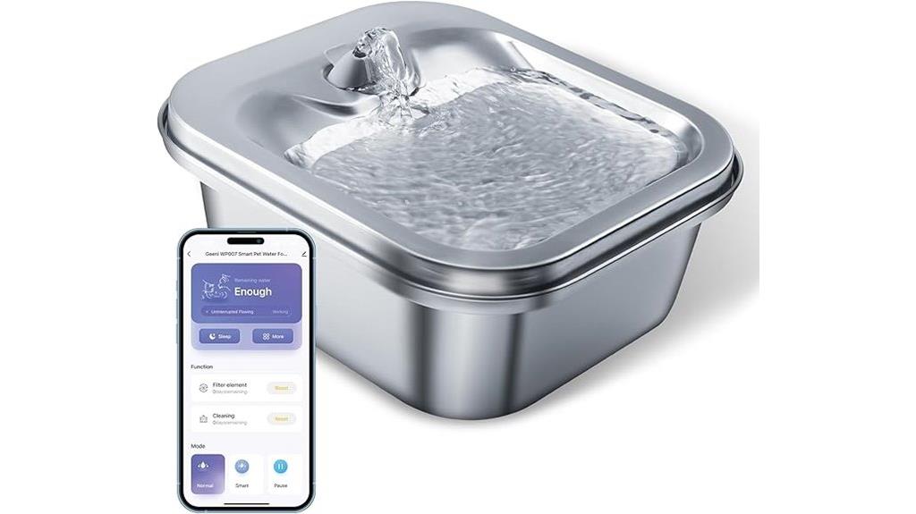 smart stainless steel water fountain