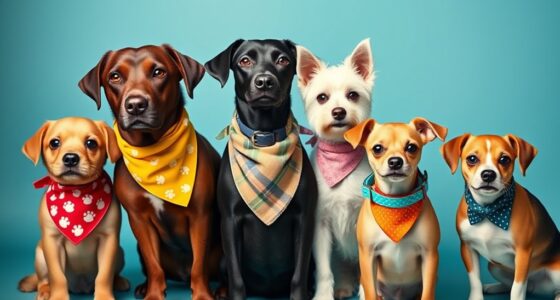 stylish pet bandana collar combinations