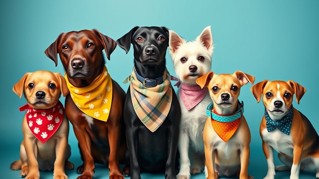 stylish pet bandana collar combinations