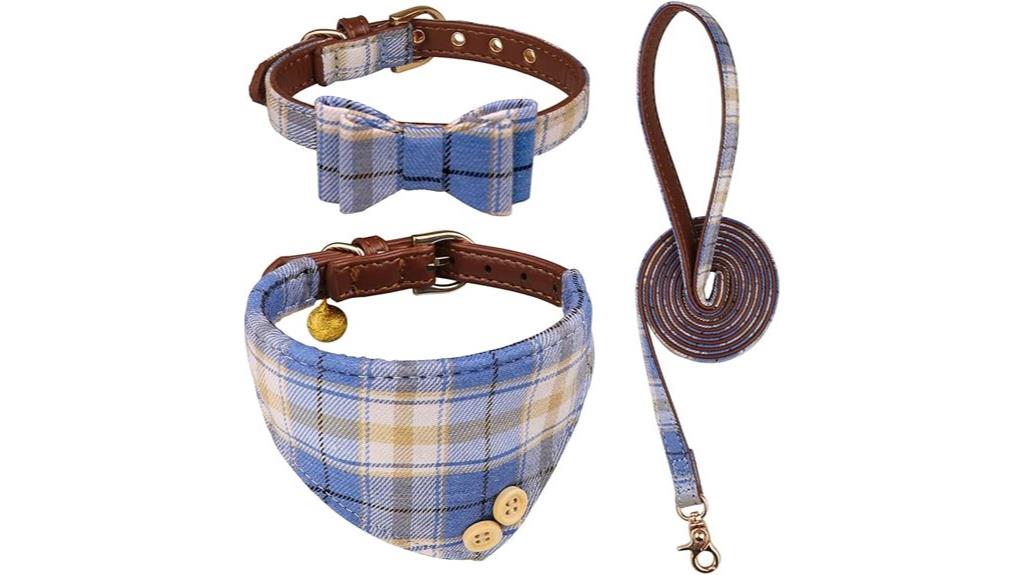 three puppy collar sets