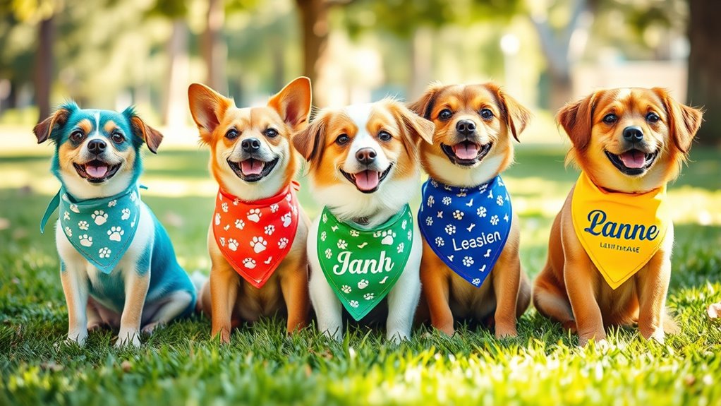 top custom dog bandanas