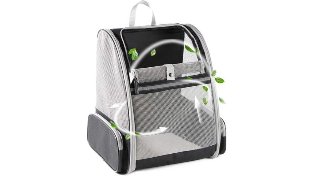 transparent bubble pet backpack
