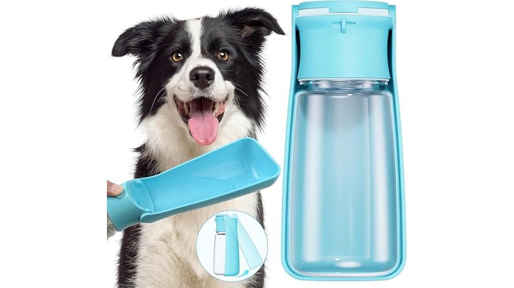 travel friendly dog water bottle