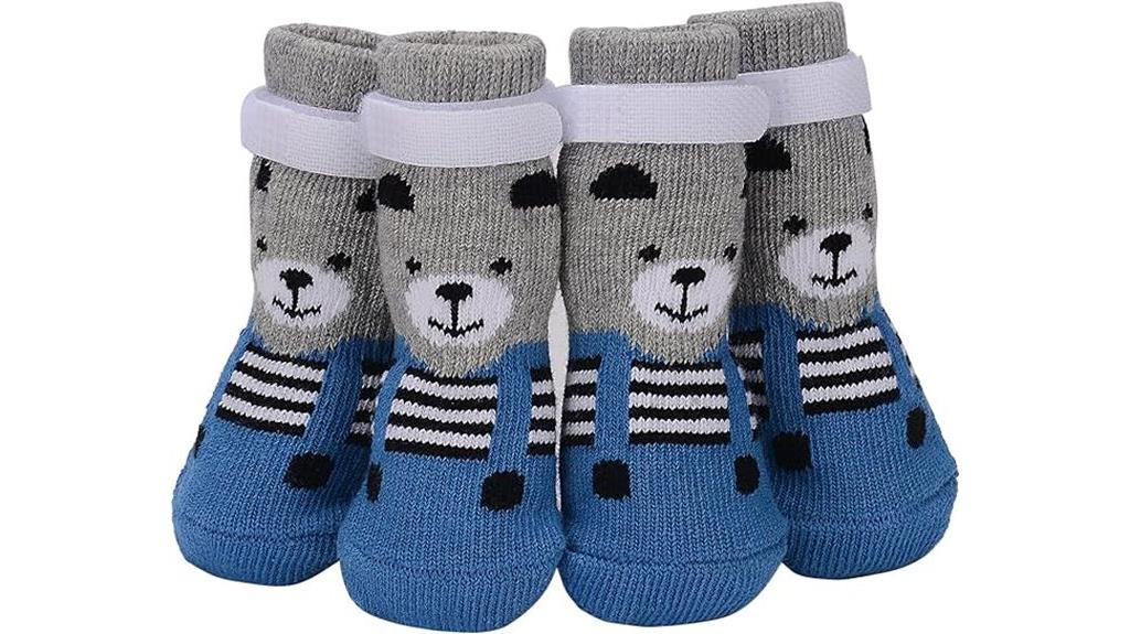 xs grey paw socks