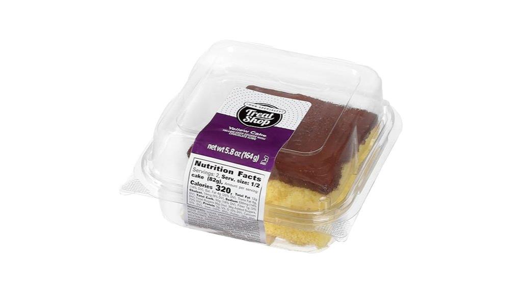 yellow cake slice with fudge