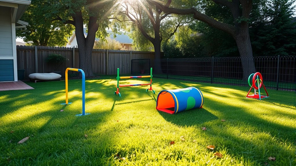 backyard dog agility setup