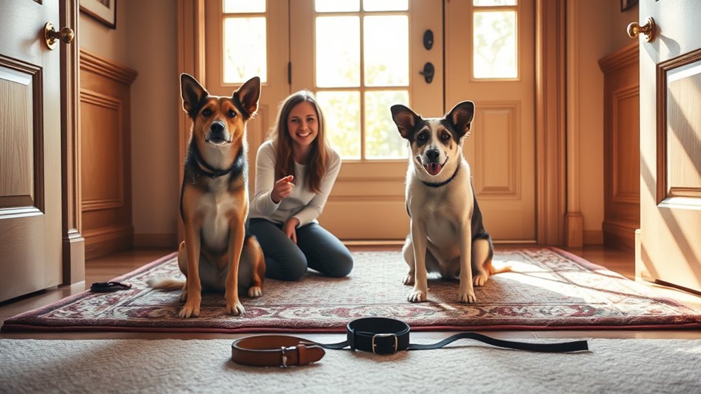 calm doorbell greeting training