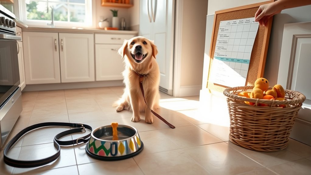 create consistent daily schedule