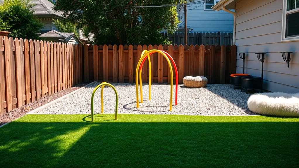 design a dog play area