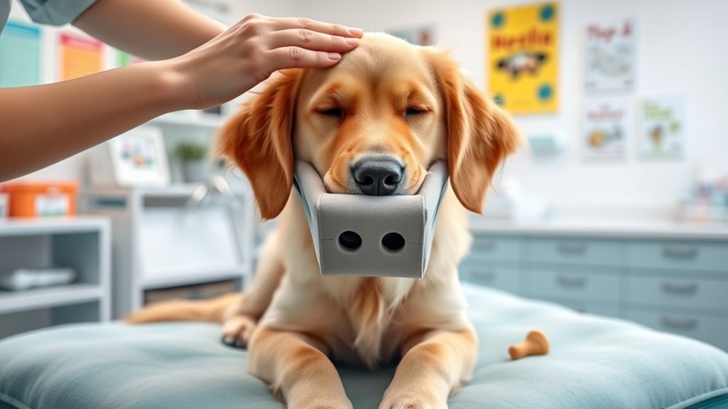 dog vet visit training