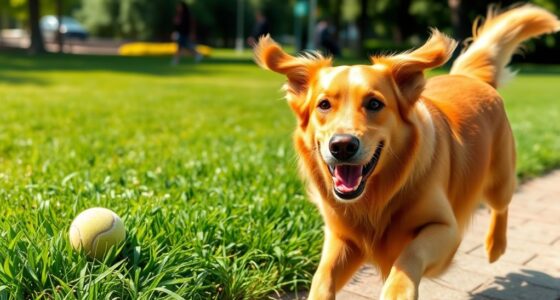 joyful calm healthy dog