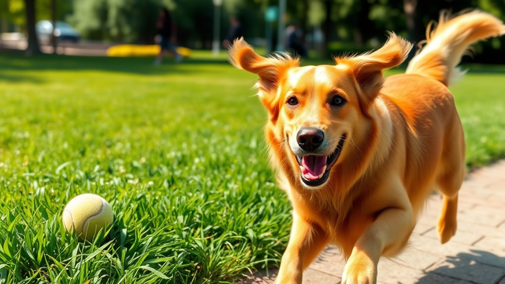 joyful calm healthy dog