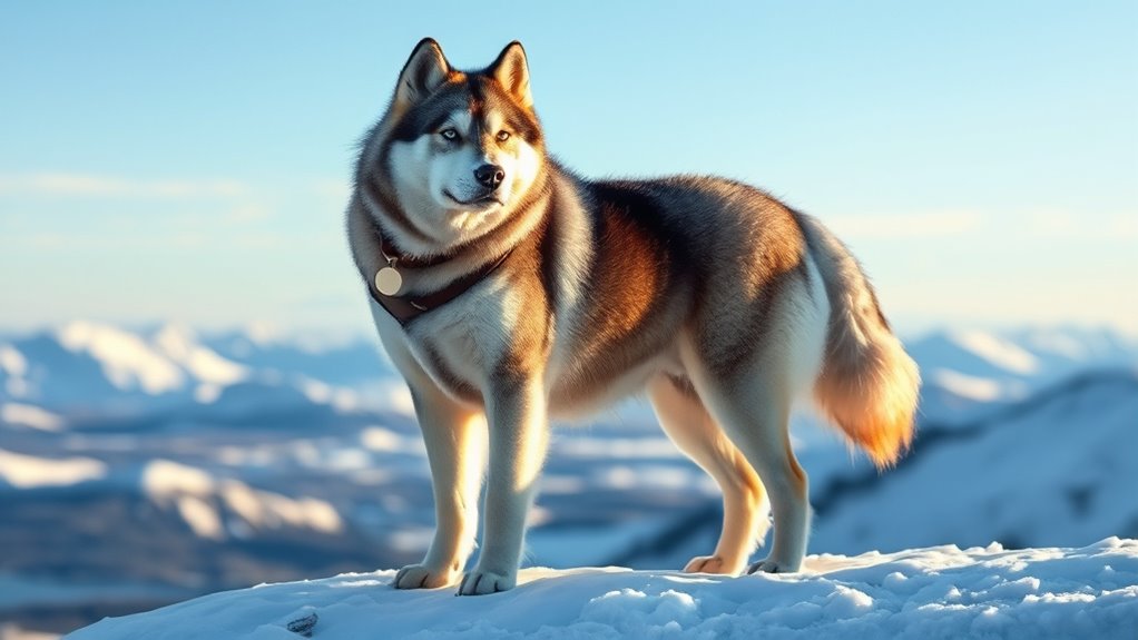powerful social arctic dog