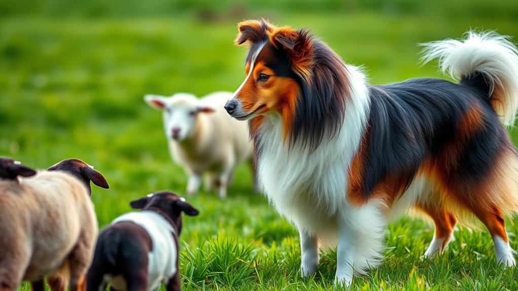 shetland sheepdog herding skills