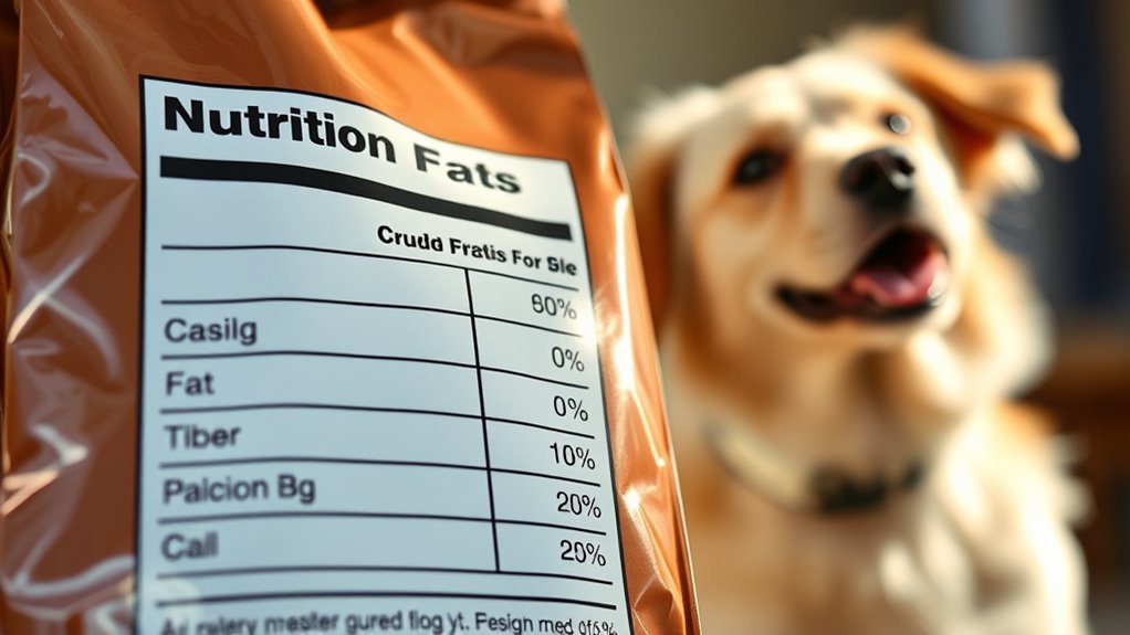 understanding dog food labels