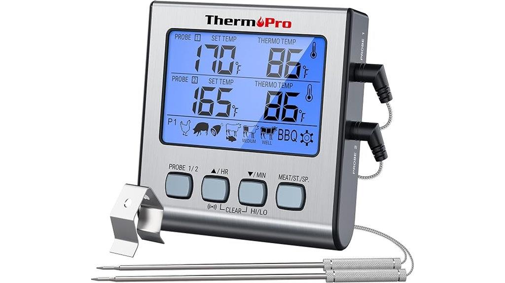 dual probe meat thermometer