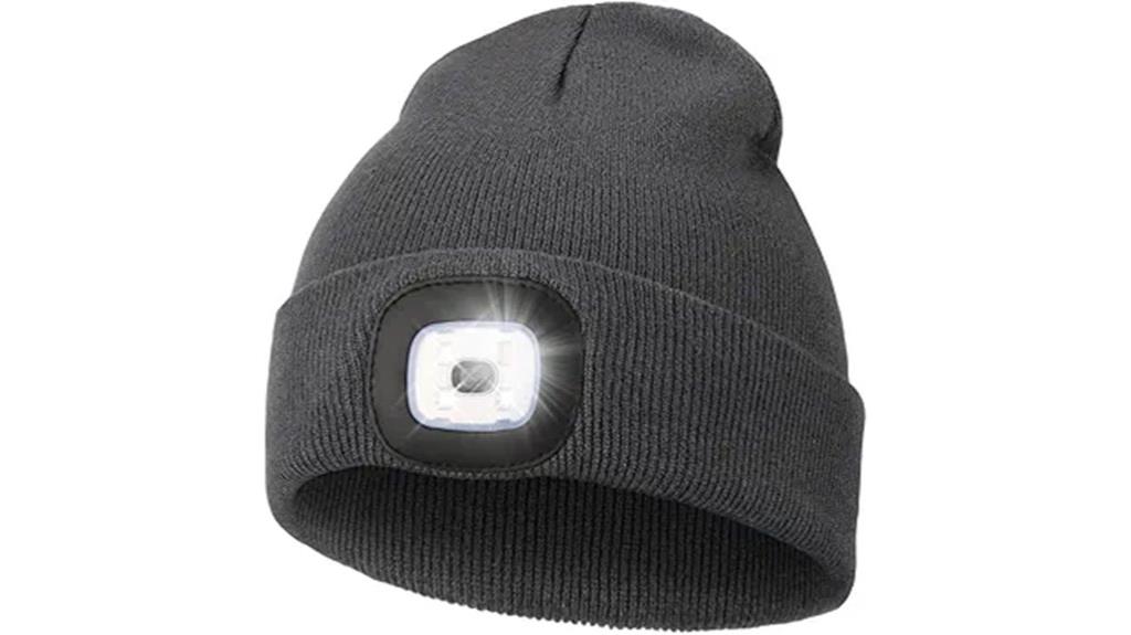 led rechargeable winter hat