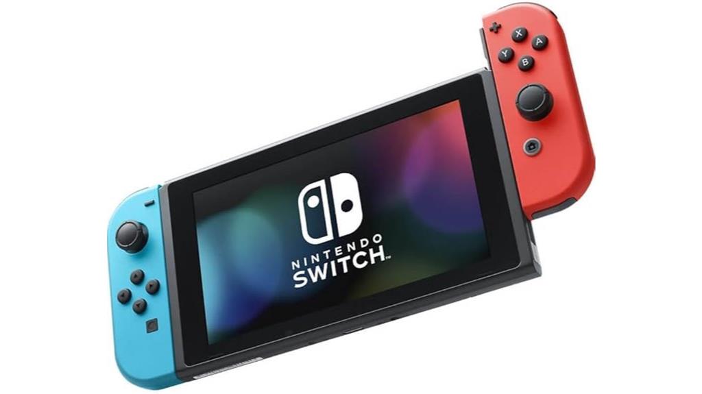 neon blue and red joy con