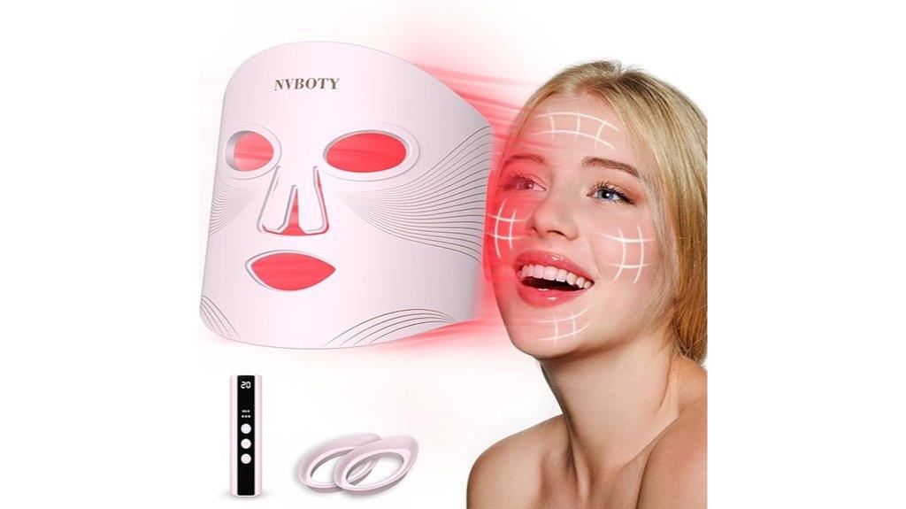 red infrared light mask