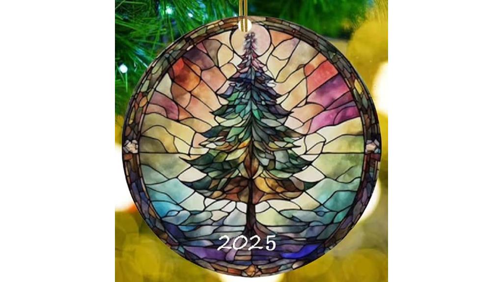 stained glass christmas decorations