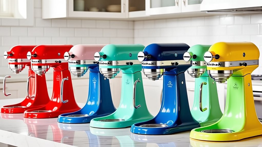 top kitchenaid mixer colors