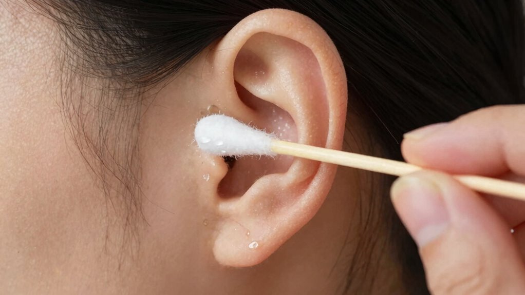 avoid moisture during ear cleaning