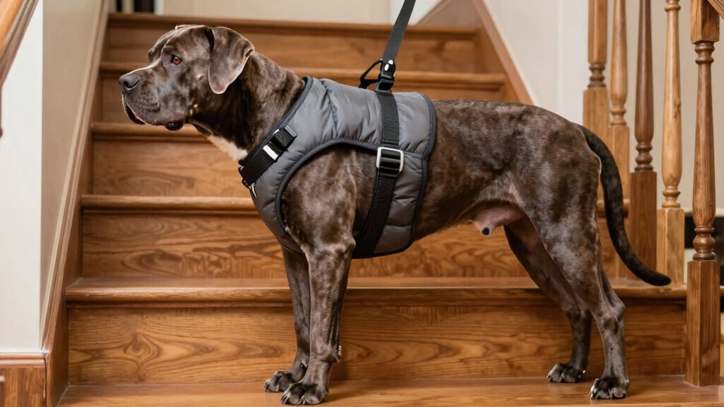 large dog stair harness considerations
