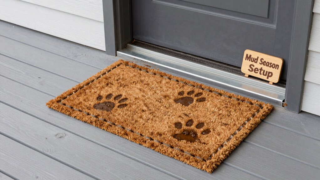 mud season entryway organization