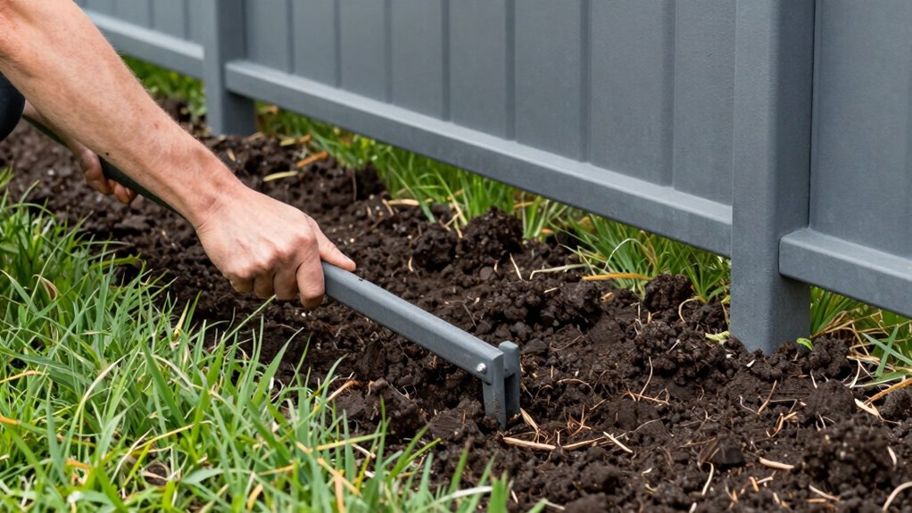 no dig durable aesthetic fencing