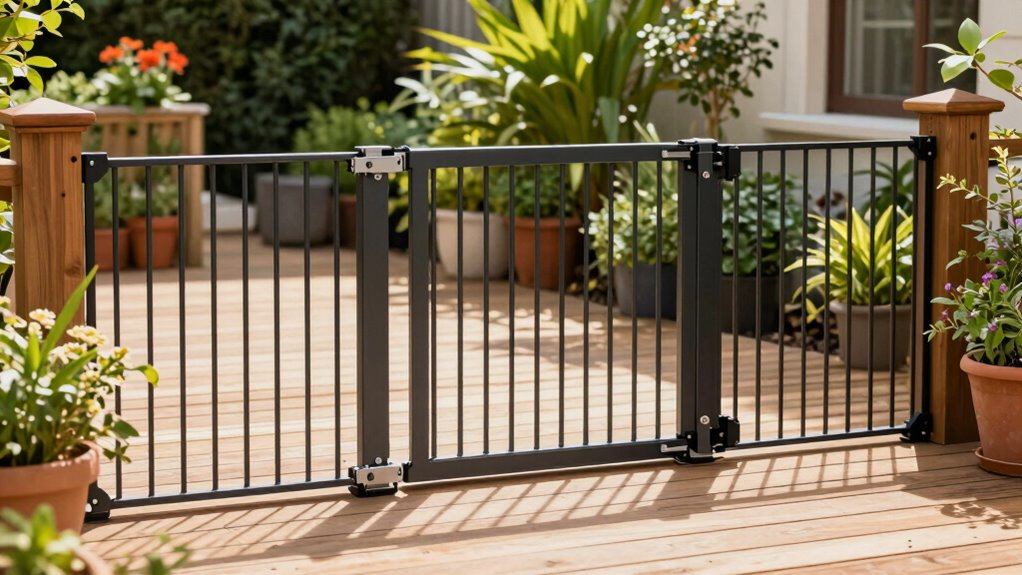 outdoor deck pet gate considerations