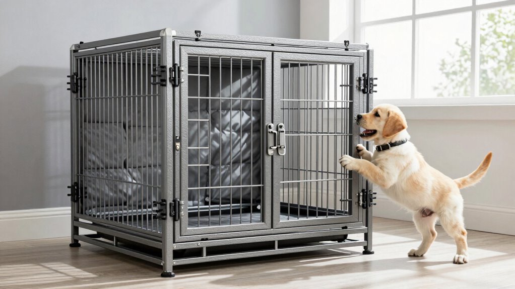 secure durable dog crate